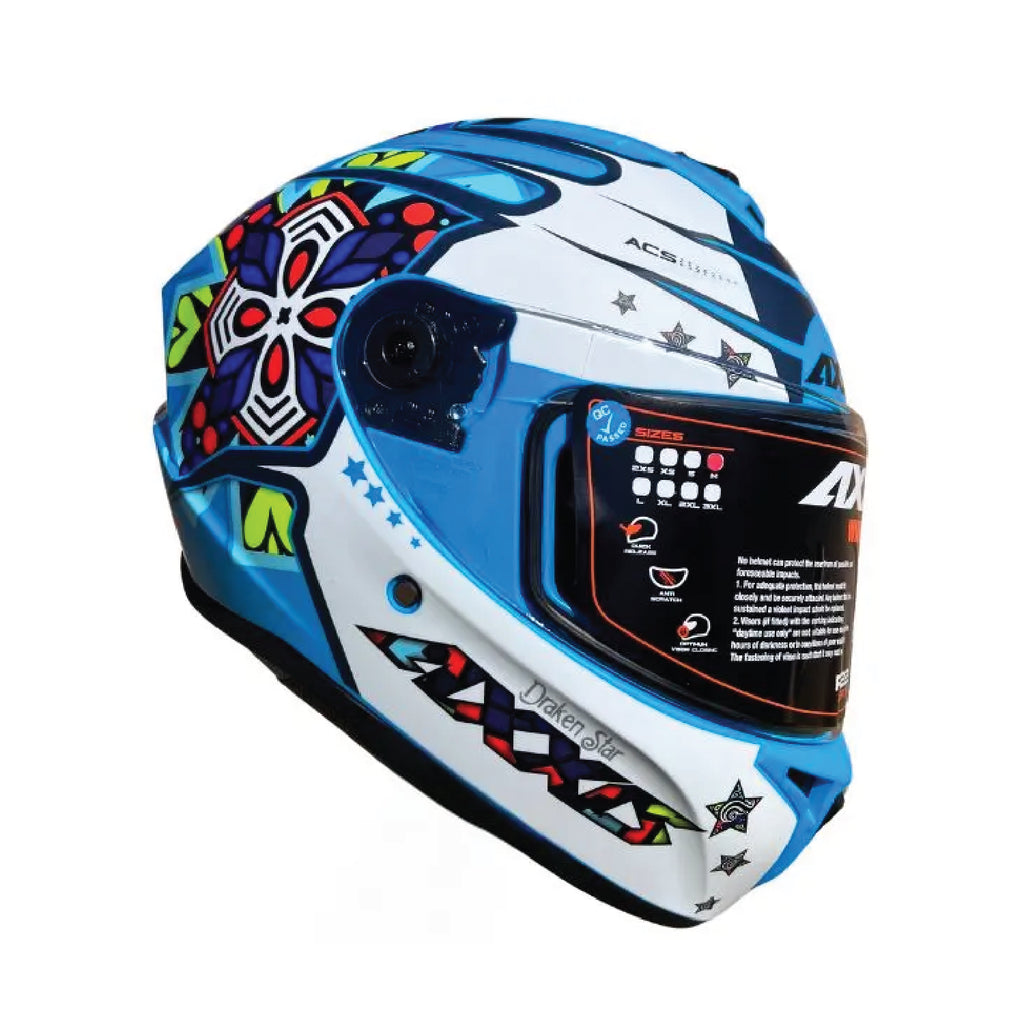 AXXIS Draken S Star Matt Fluo Blue